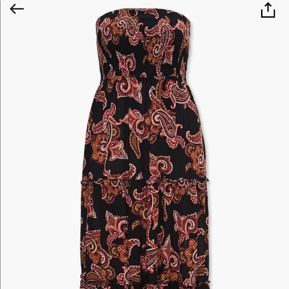 ❌❌SOLD -NWT-FOREVER 21 Paisley PLUS MAXI DRESS - Picture 2 of 7